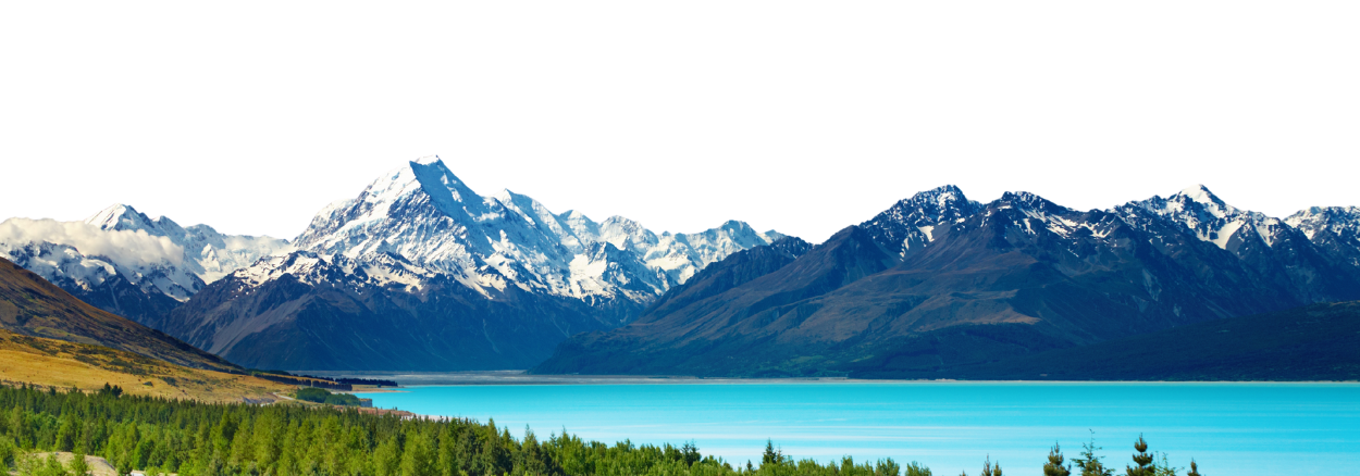 Mountain and lake landscape in New Zealand, representing lifestyle and work-life balance for AHPs relocating in 2026